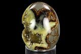 Calcite Crystal Filled Septarian Geode Egg - Utah #123845-2